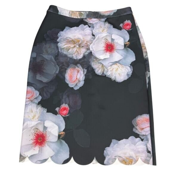 Ted Baker Laylie Chelsea Print Pencil Skirt 6 - Picture 3 of 7